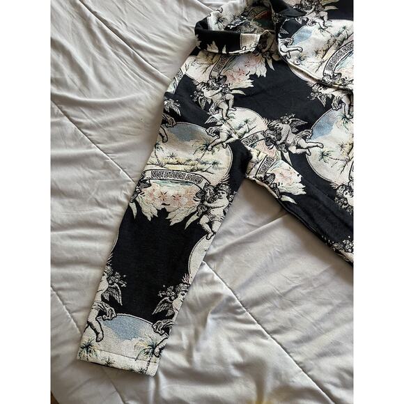 Rebel Vengeance All Over Print Cherubims Oasis Non Duco Dico Jacket Size Large - Picture 7 of 12